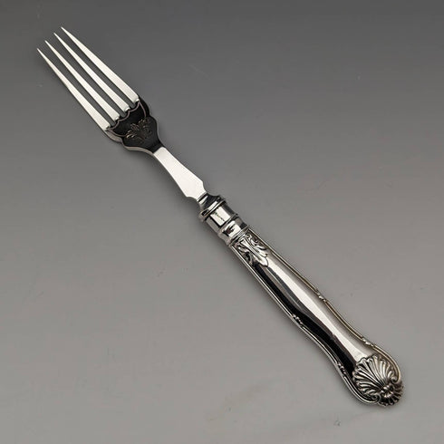 1930s British vintage silver plate dessert cutlery 6 pair set John Round